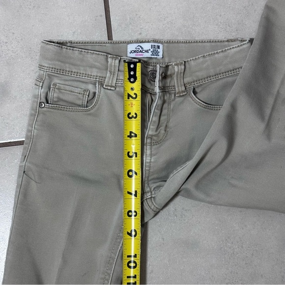 Jordache Kids Girls Khaki Tan Skinny Jeans Uniform Pants Size 8 Slim. - Picture 10 of 10